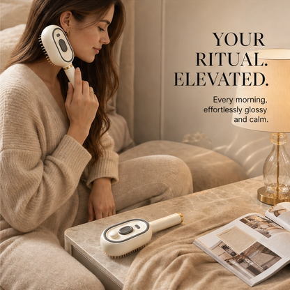 Satinea™ – 3-in-1 Hydrating Mist, Detangling & Scalp Massage Comb + 50% OFF