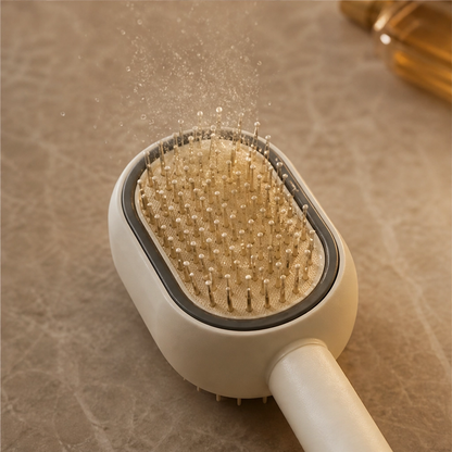 Satinea™ – 3-in-1 Hydrating Mist, Detangling & Scalp Massage Comb + 50% OFF