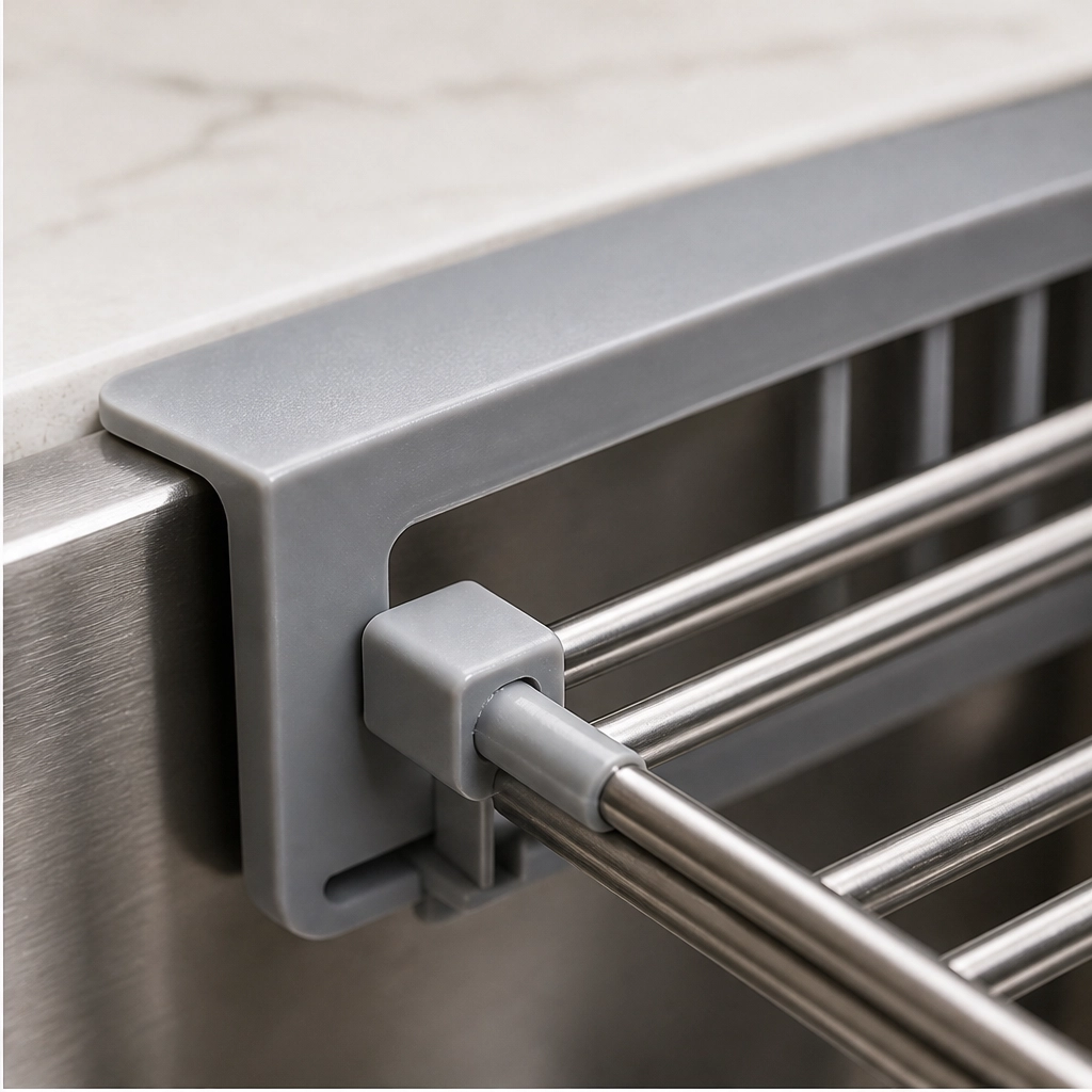 Weir – Expandable Stainless Steel Over-Sink Drain Basket & Dish Rack + 50% OFF