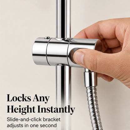 Monsora – 3-Way Air-In Rainfall & Handheld High-Pressure Shower Head Combo + 50% OFF