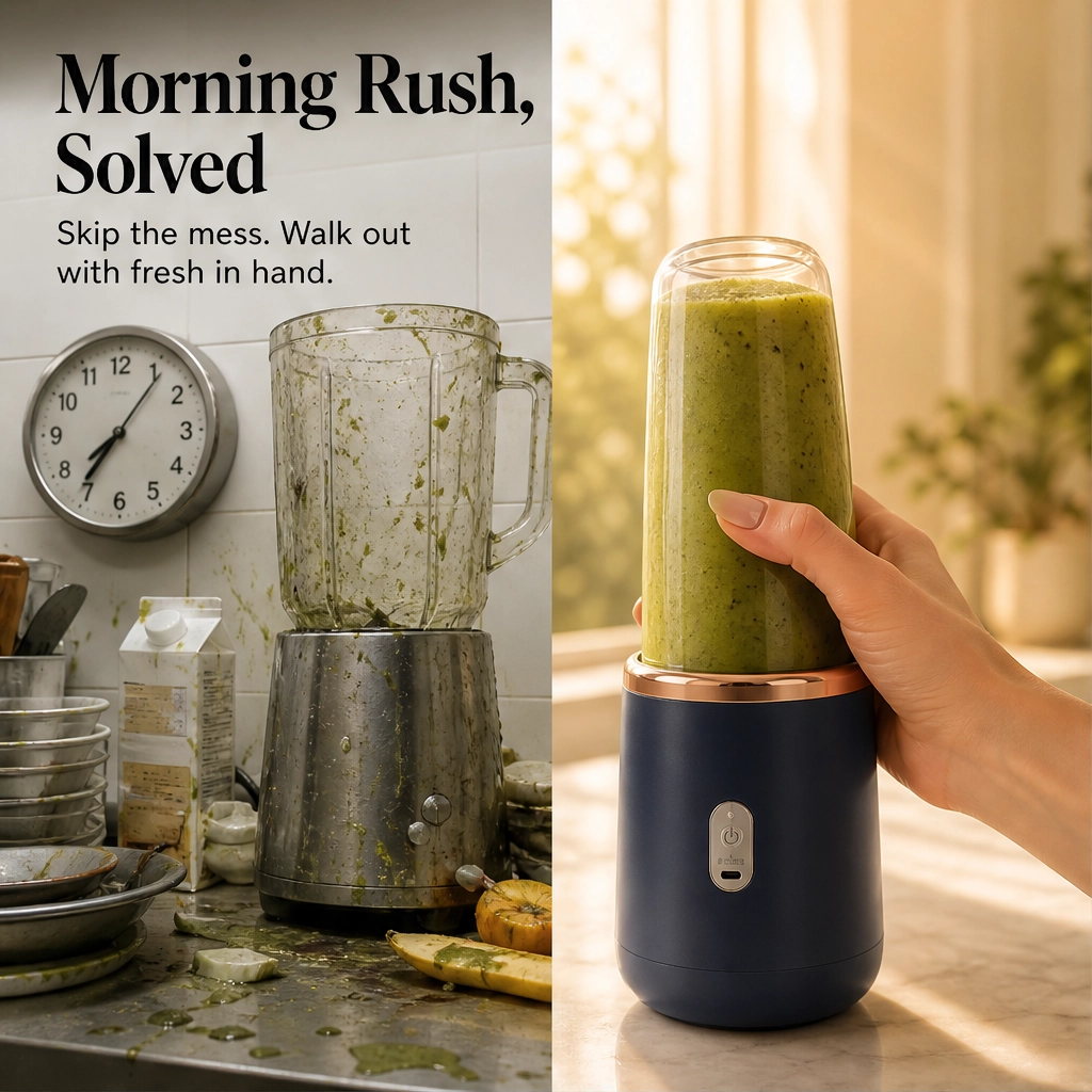 Vivablend™ – Cordless Portable Blender with Ice-Crushing 6-Blade Motor + 50% OFF
