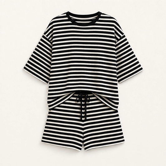 Sundé – Waffle-Knit Breathable 2-Piece Lounge Set with Real Pockets + 50% OFF