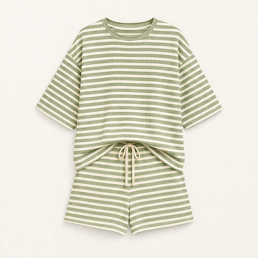 Sundé – Waffle-Knit Breathable 2-Piece Lounge Set with Real Pockets + 50% OFF