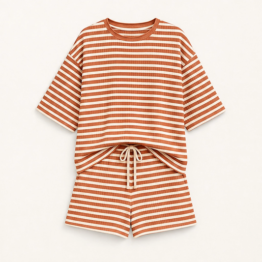Sundé – Waffle-Knit Breathable 2-Piece Lounge Set with Real Pockets + 50% OFF