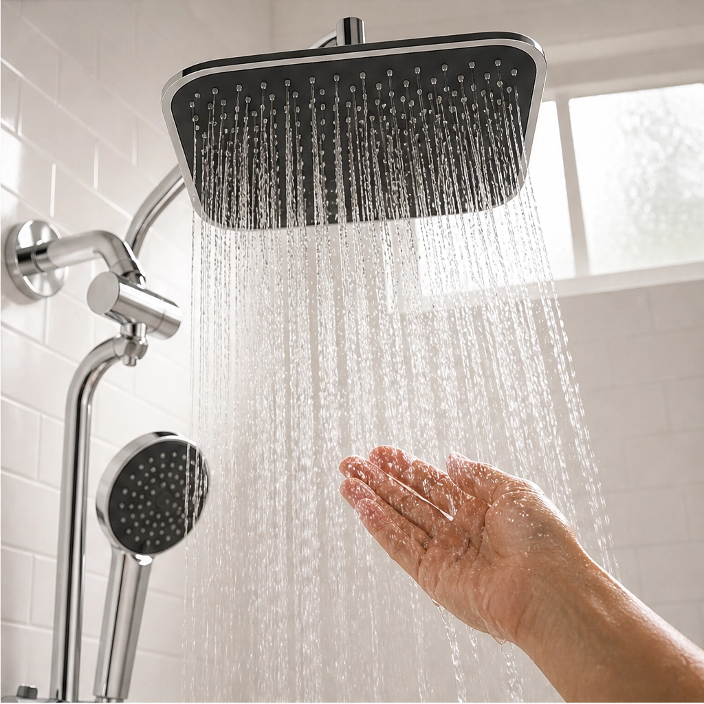 Monsora – 3-Way Air-In Rainfall & Handheld High-Pressure Shower Head Combo + 50% OFF
