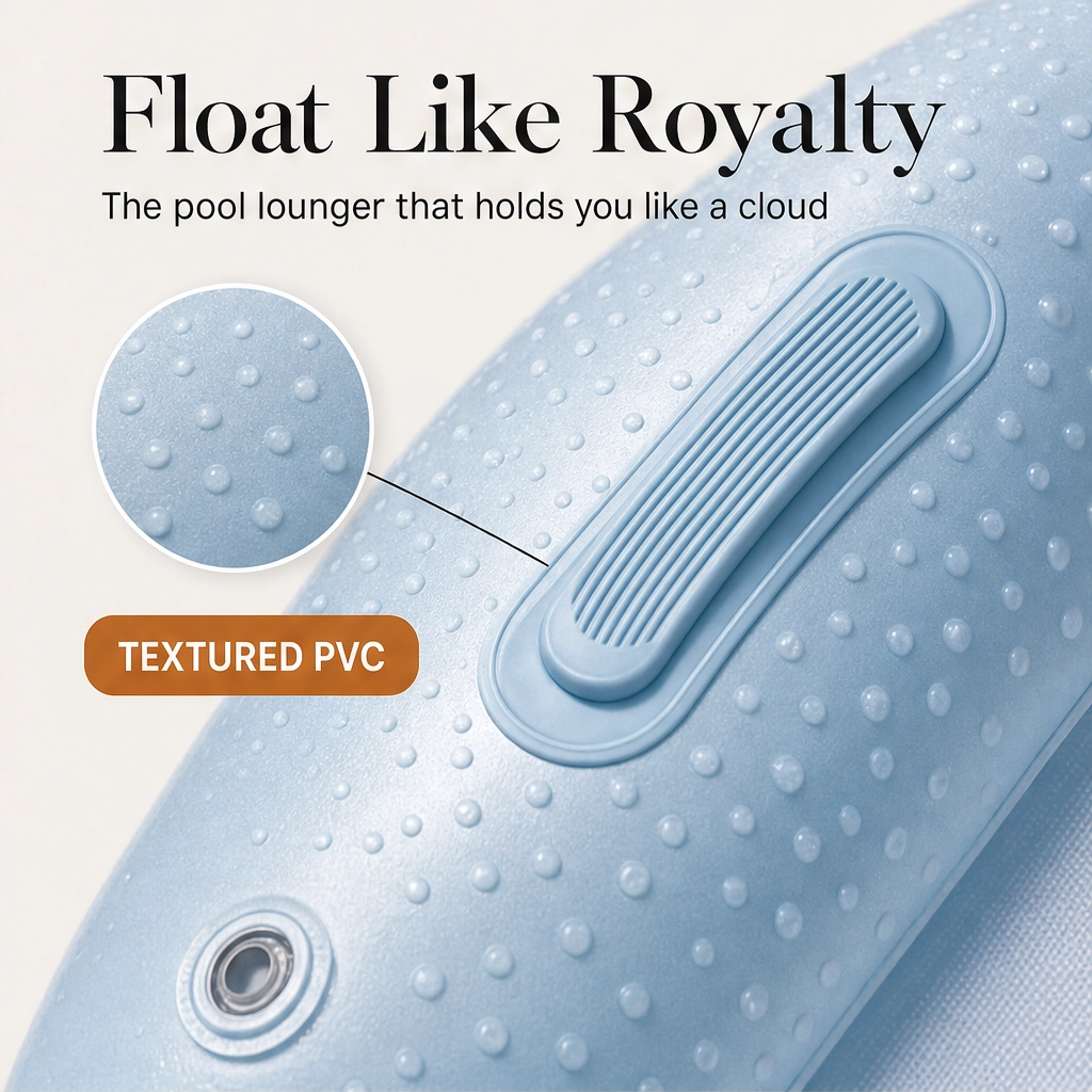 Driftwell – Cooling Mesh Pool Lounger Float with Ergonomic Head & Leg Support + 50% OFF