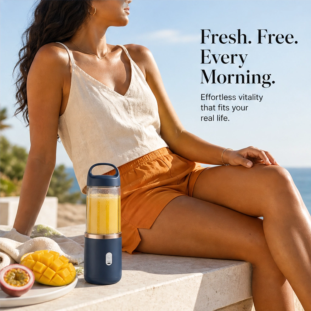 Vivablend™ – Cordless Portable Blender with Ice-Crushing 6-Blade Motor + 50% OFF