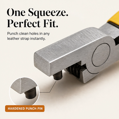 Punchwell – Portable Leather Hole Punch Plier for Watch Straps, Belts & Shoes + 50% OFF