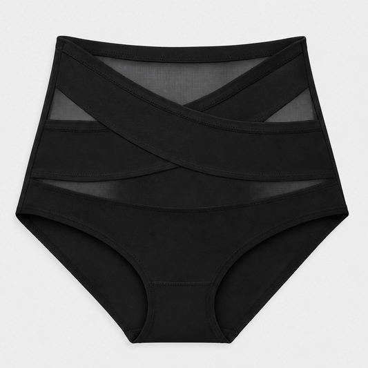 Sculptelle – High-Waist Cross Tummy Control Shaping Panties + 50% OFF