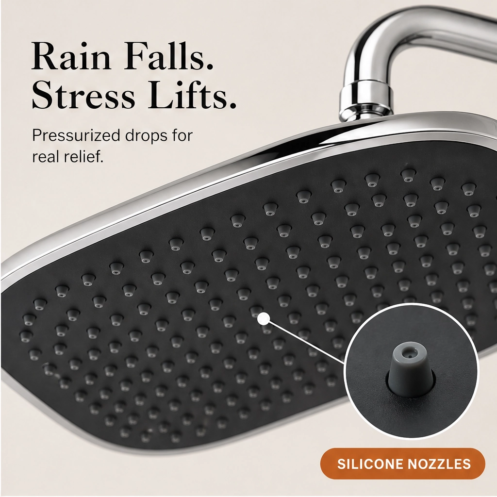 Monsora – 3-Way Air-In Rainfall & Handheld High-Pressure Shower Head Combo + 50% OFF