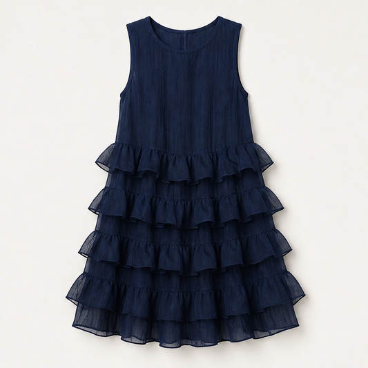 Solará – Lightweight Tiered Ruffle Chiffon Mini Dress + 50% OFF