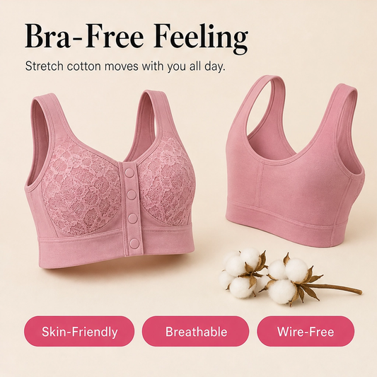 Calla – Wireless Front-Button Full-Support Comfort Bra + 1+1 FREE