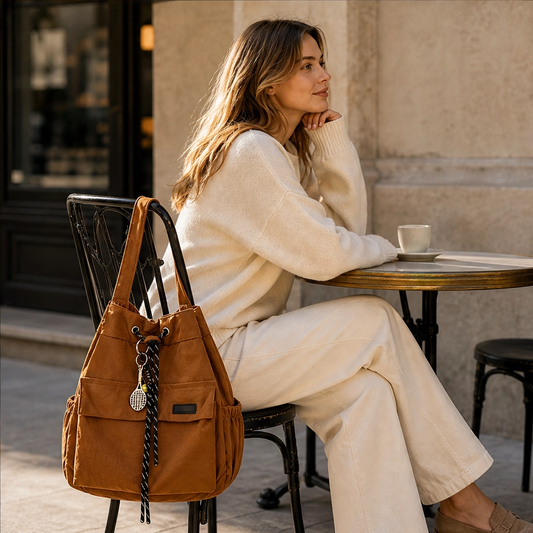 Roamelle™ – Convertible 4-Way Drawstring Tote Backpack with Multi-Pocket Organization + 50% OFF