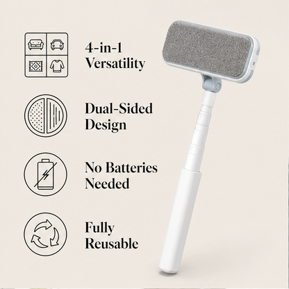 Furlift – Reusable Dual-Texture Pet Hair Remover Brush with Long Handle + 50% OFF features