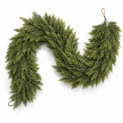 Cedarmere – Real Touch Full 6ft Artificial Cedar Garland + 50% OFF lifestyle