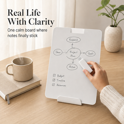 Clarislate – Inkless Reusable Magnetic Drawing Board with Pen + 50% OFF features