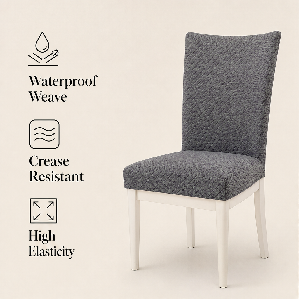 Seatwick – Waterproof Stretch-Fit Dining Chair Covers + 50% OFF features