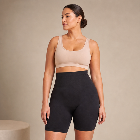 Cinchwell – High-Waist Sculpting Shorts with No-Roll Waistband + 50% OFF lifestyle