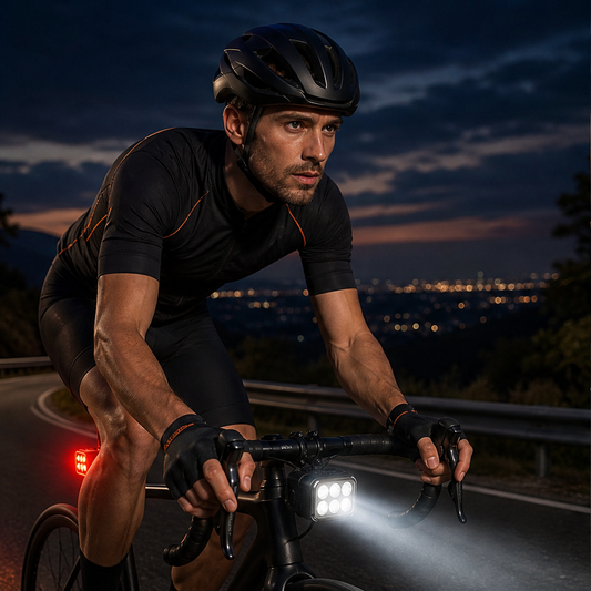 LumaTrek – Dual-Beam Headlight and Taillight Bike Light Set + 50% OFF lifestyle