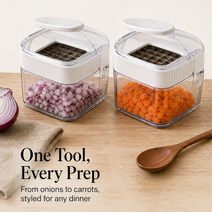 Choprix – 15-in-1 Stainless Steel Blade Vegetable Chopper with Container + 50% OFF detail