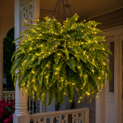 Fernglow – Lit Boston Fern, No Watering Hanging Plant + 50% OFF lifestyle