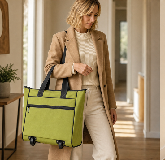 Cartelle – Foldable Rolling Tote with Hidden Wheels Shopping Trolley + 50% OFF features
