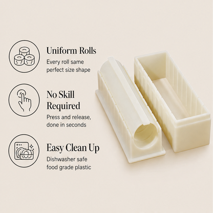Rollcraft – One-Press Sushi Mold for Perfect Homemade Rolls + 50% OFF features