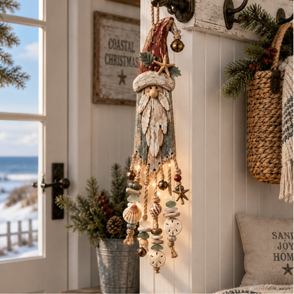 Coastwick – Lighted Driftwood Santa with Shells & Starfish Wall Decor + 50% OFF lifestyle