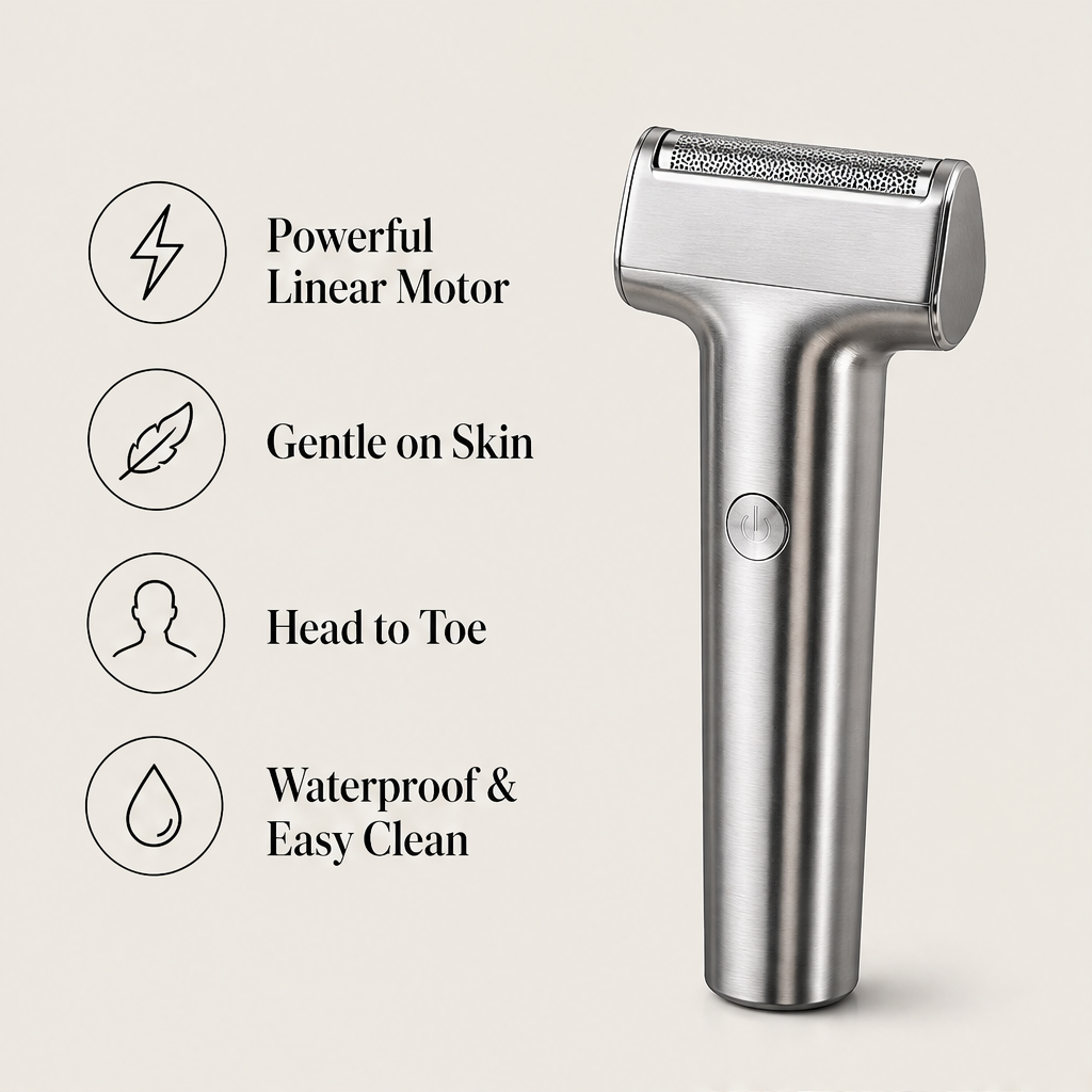 Linarc – Linear Motor 3-Layer Mesh Foil Electric Shaver + 50% OFF features