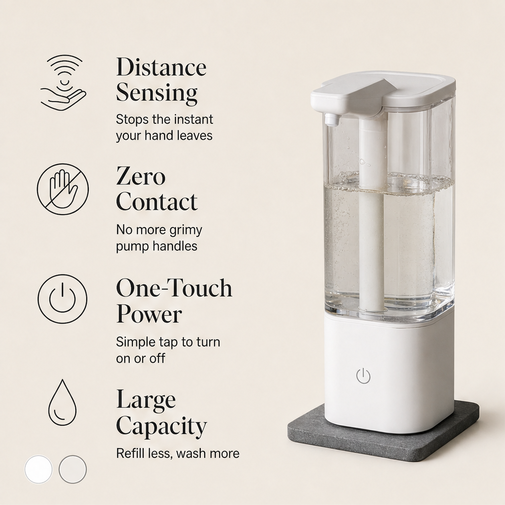 Sensara – Touchless Sensor, No-Mess Automatic Dish Soap Dispenser + 50% OFF features