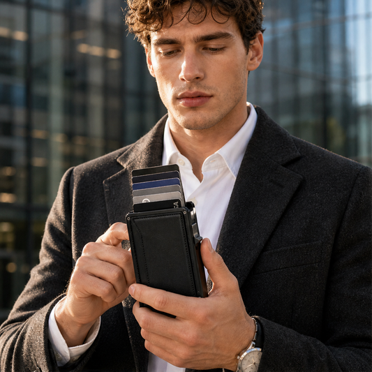Forgewick – RFID Blocking Pop-Up Slim Wallet with AirTag Slot + 50% OFF lifestyle