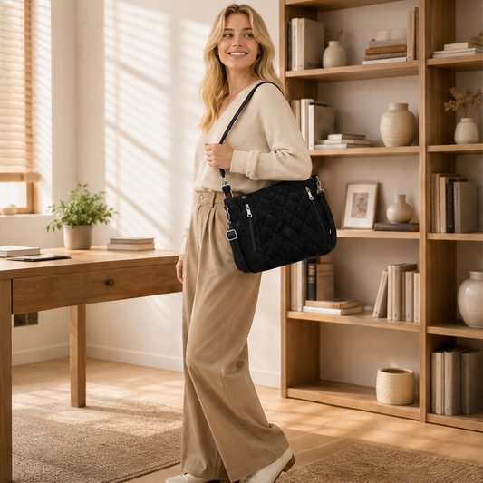 Corduvelle – Quilted Corduroy Multi-Way Shoulder Bag + 50% OFF lifestyle