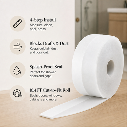 Draftloc – Self-Adhesive Weatherproof Seal Strip for Doors & Windows + 50% OFF features