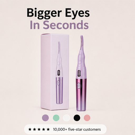 Lashera – Heated LED Display Rechargeable Eyelash Curler features