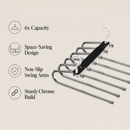 StowArch – 6-Layer Space-Saving Pants Hanger + 50% OFF features