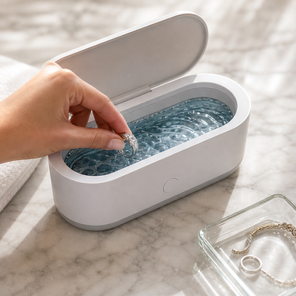 SparkleWave – 3-Minute Ultrasonic Deep Cleaner for Glasses & Jewelry + 50% OFF lifestyle