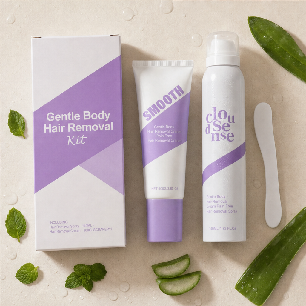 CloudSense – Pain-Free Bikini Hair Removal Cream & Spray Kit + 1+1 FREE lifestyle