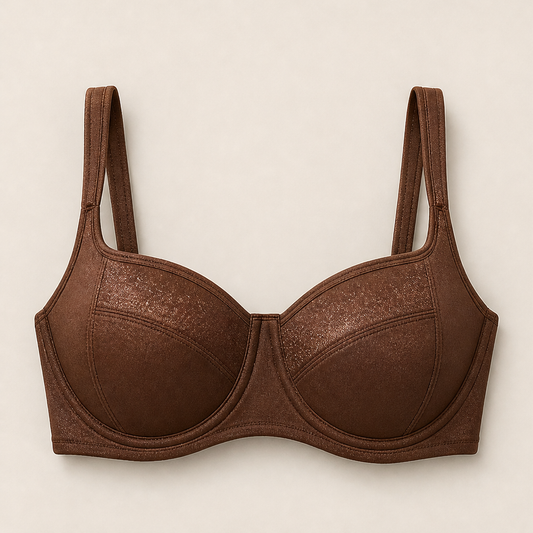 Lumielle – Lightly Padded Shimmer Balconette Bra with Invisible Lift + 1+1 FREE Bronze