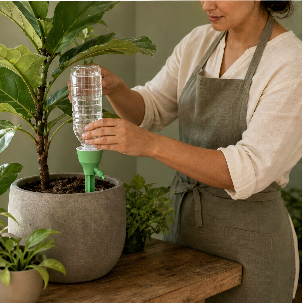 Driptera – Adjustable Flow Self-Watering Bottle Dripper + 50% OFF lifestyle