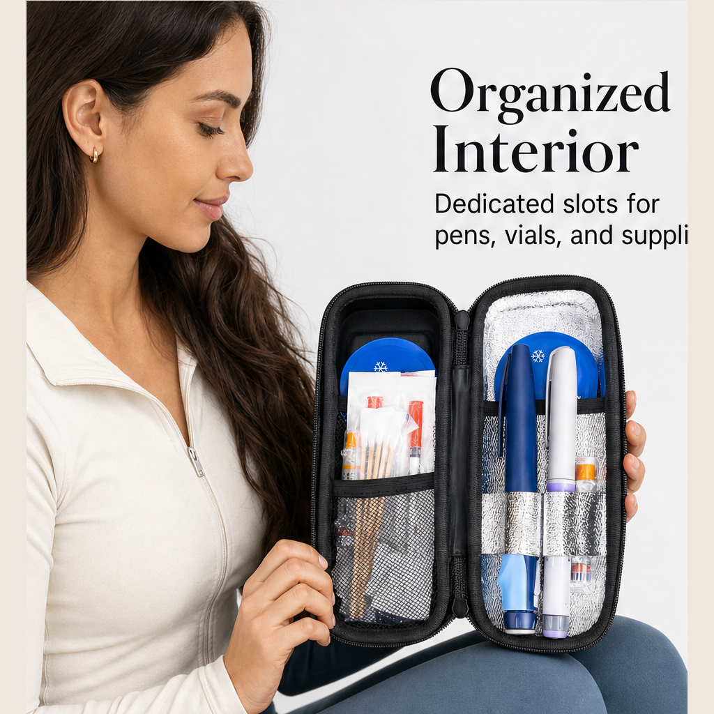 Glacelle – Insulin Cooler Case with Live Temperature Display + 50% OFF features
