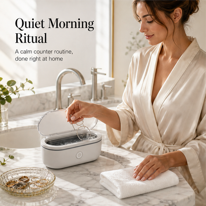 SparkleWave – 3-Minute Ultrasonic Deep Cleaner for Glasses & Jewelry + 50% OFF features