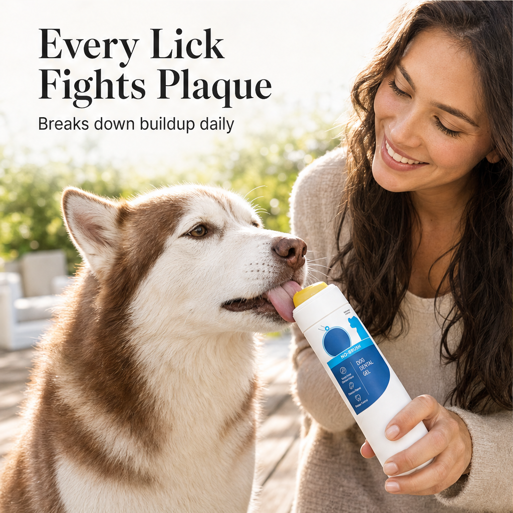Chompwell – Brush-Free Chicken Flavor Dog Dental Gel + 50% OFF features