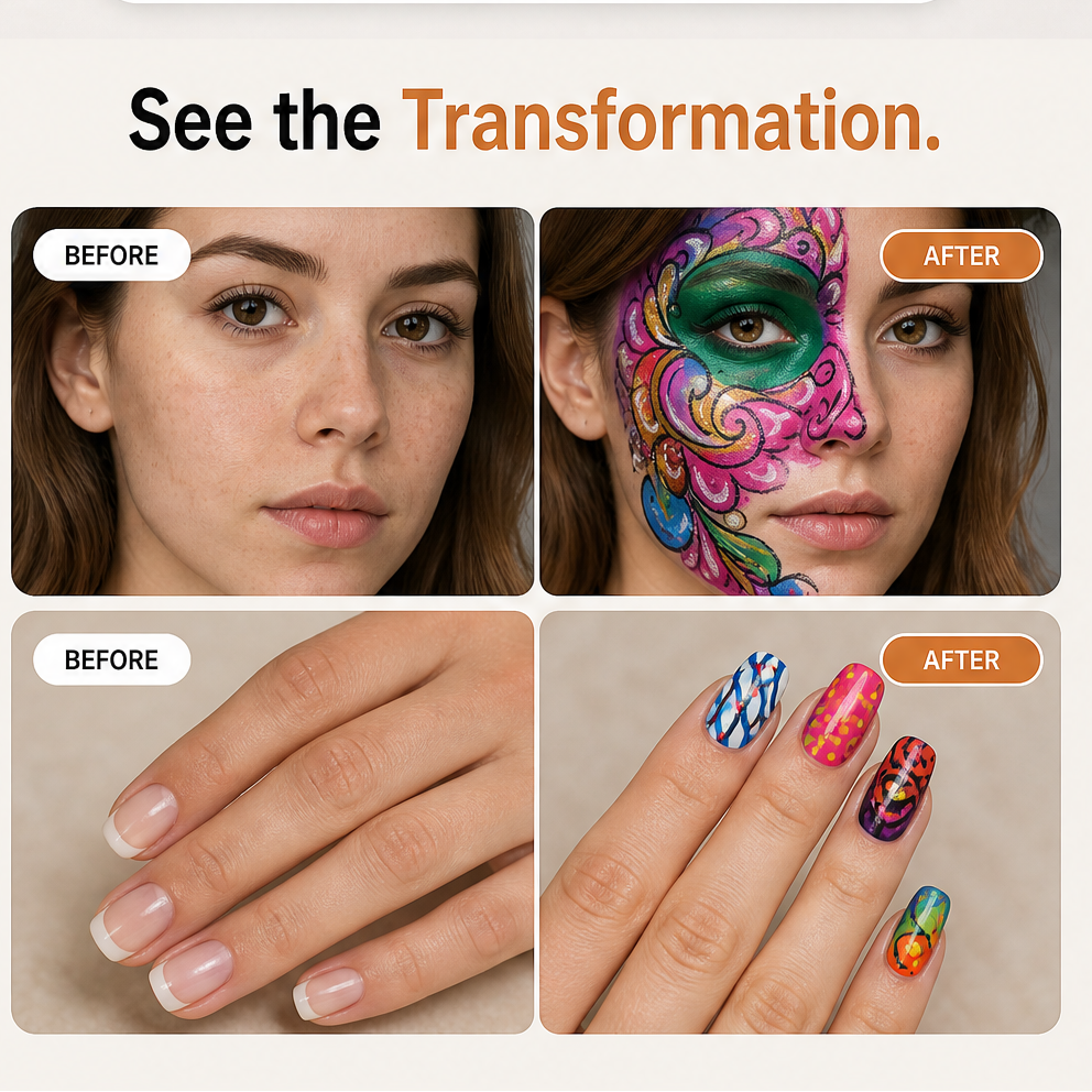 Hueforge – Smooth, Highly Pigmented, Long-Lasting Face Body Paint Palette + 50% OFF features