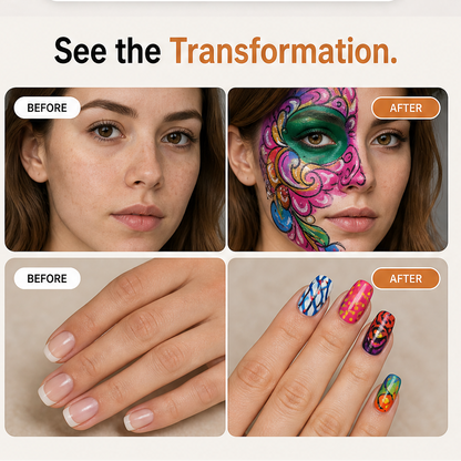 Hueforge – Smooth, Highly Pigmented, Long-Lasting Face Body Paint Palette + 50% OFF features