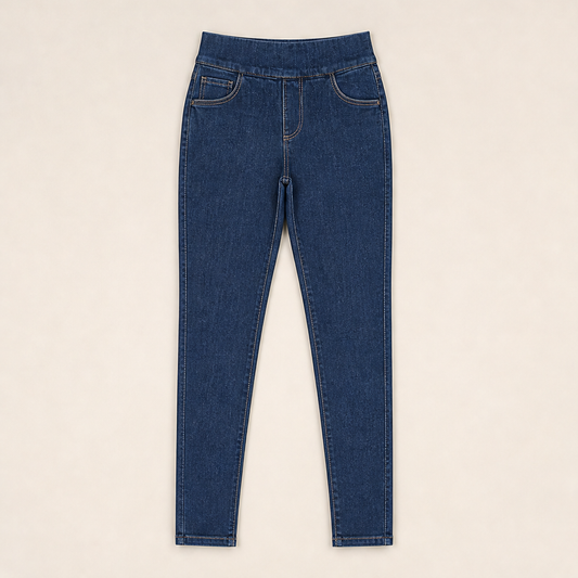 Fluxden – 4-Way Stretch High-Waist Skinny Jeggings + 50% OFF Navy