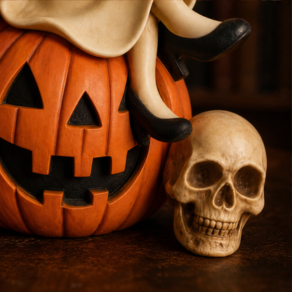 Hollowmere – Hand-Painted Resin Ghost Wine Night Halloween Decor + 50% OFF lifestyle