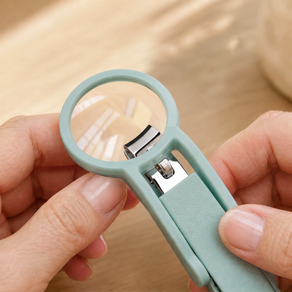 ClipLens – Magnifier Nail Clippers with Splash-Proof Catch Box + 1+1 FREE lifestyle