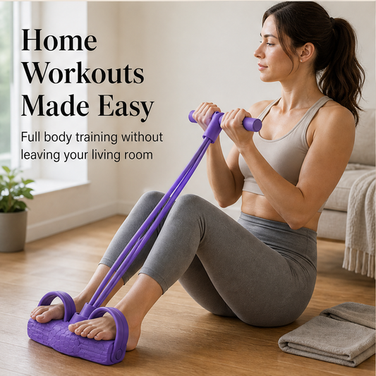 Pullforge – Four-Tube Resistance Pedal Trainer for Home Workouts + 50% OFF features