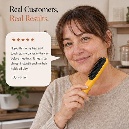 Cresslyn – Cordless Rechargeable Heated Styling Comb for Bangs and Volume + 50% OFF detail