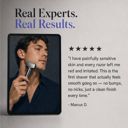 Vellum Shave – Hexagonal Mesh Foil Rechargeable Electric Shaver + 50% OFF detail